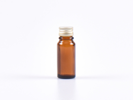 Braunglasflasche 10ml, mit Aludeckel