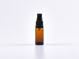 Braunglasflasche 10ml, mit Zerstäuber Kunststoff