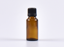 Braunglasflasche 20ml, mit Schraubverschluss OV
