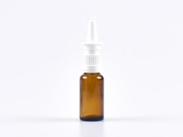 Braunglasflasche 20ml, mit Nasenspray