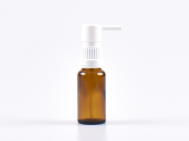 Braunglasflasche 20ml, mit Rachenspray