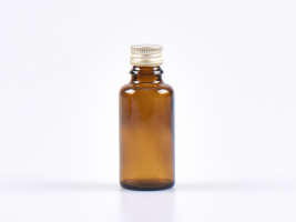 Braunglasflasche 30ml, mit Aludeckel
