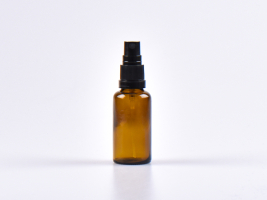 Braunglasflasche 30ml, mit Zerstäuber Kunststoff