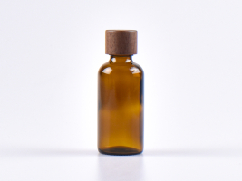 Braunglasflasche 50ml, mit Tropfmontur Walnut