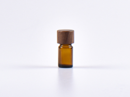 Braunglasflasche 5ml, mit Schraubverschluss Walnut