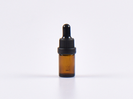 Braunglasflasche 5ml, mit Pipette OV schwarz