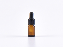 Braunglasflasche 5ml, mit Pipette schwarz