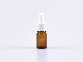 Braunglasflasche 5ml, mit Pipette weiss