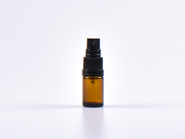 Braunglasflasche 5ml, mit Zerstäuber Kunststoff