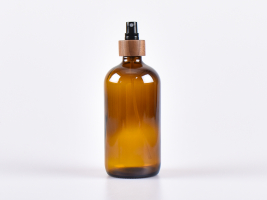 Braunglasflasche 480ml, mit Zerstäuber Walnut