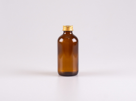 Braunglasflasche 220ml, mit Aludeckel
