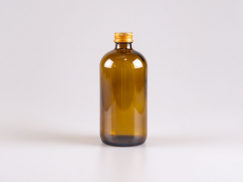 Braunglasflasche 480ml, mit Aludeckel
