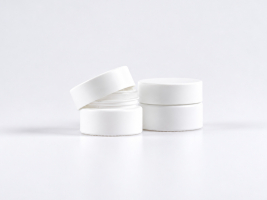 Weissglasdose 7 ml  – Deckel Weiss