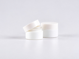 Weissglasdose 15 ml – Deckel Weiss