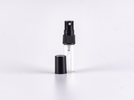 Zerstäuberflasche, schwarz und transparent, 3ml