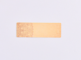 Etikette "Ornament", beige
