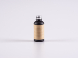 Etikette "weiss und braun-antik", passend zu 20ml DIN18 Glasflaschen, 90x37mm