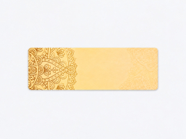 etikette beige ornament