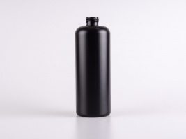 Flasche "Ben" 500ml, HD-PE mattschwarz, 24/410, ohne Montur
