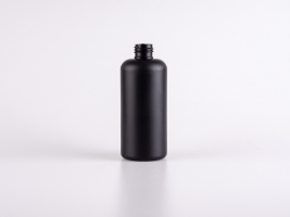 Flasche "Ben" 250ml, HD-PE mattschwarz, 24/410, ohne Montur