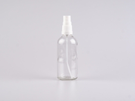 Klarglasflasche 100ml, mit Zerstäuber Kunststoff