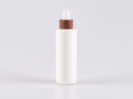 Flasche "Tara" 200ml, matt-weiss, mit Zerstäuber Walnut