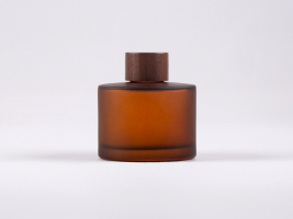 Braunglasflasche Lilly 180 ml - Schraubverschluss Walnut