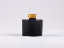 Schwarzglasflasche Lilly 130 ml - Schraubverschluss Aluminium