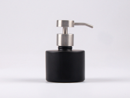Schwarzglasflasche Lilly 130ml - Dispenser Edelstahl