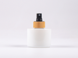 Weissglasflasche Lilly 130 ml - Zerstäuber Bambus