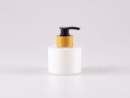 Weissglasflasche Lilly 130 ml - Dispenser Bambus