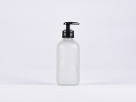 Glasflasche säuremattiert 250 ml - Dispenser Kunststoff