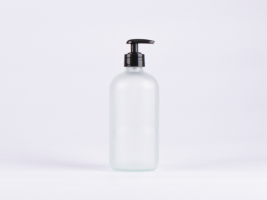 Glasflasche säuremattiert 500 ml - Dispenser Kunststoff