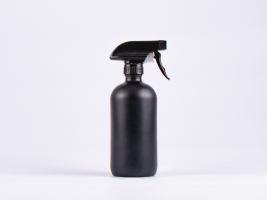 Schwarzglasflasche 500ml, mit Triggerspray