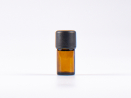Braunglasflasche 5ml, mit Schraubverschluss & Giessring