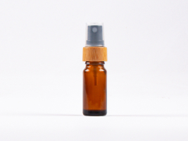 Braunglasflasche 10 ml – Zerstäuber Bambus