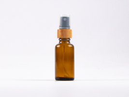 Braunglasflasche 30 ml – Zerstäuber Bambus
