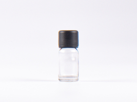 Klarglasflasche 10ml, mit Schraubverschluss & Giessring