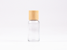 Glasflasche-mit-Schraubverschluss-Tropfmontur-Bambus