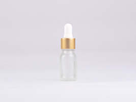 säuremattierte Flasche 10ml, mit Pipette gold