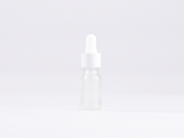 säuremattierte Flasche 10ml, mit Pipette weiss