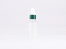 säuremattierte Flasche 30ml, mit Pipette grün-matt