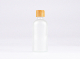 Glasflasche-mit-Schraubverschluss-Tropfmontur-Bambus