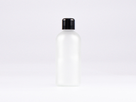 säuremattierte Flasche 100ml, mit Schraubverschluss schwarz