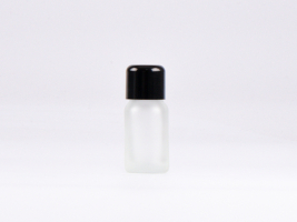 säuremattierte Flasche 10ml, mit Schraubverschluss schwarz