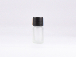 säuremattierte Flasche 10ml, mit Schraubverschluss & Giessring