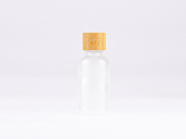 Glasflasche-mit-Schraubverschluss-Tropfmontur-Bambus