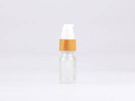 säuremattierte Flasche 10ml, mit Lotionspumpe Bambus
