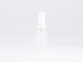 säuremattierte Flasche 30ml, mit Lotionspumpe Kunststoff