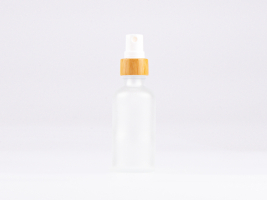 säuremattierte Flasche 50ml, mit Zerstäuber Bambus